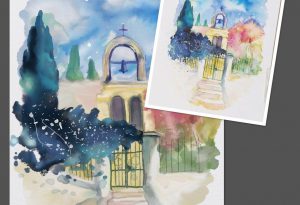 watercolour study reference